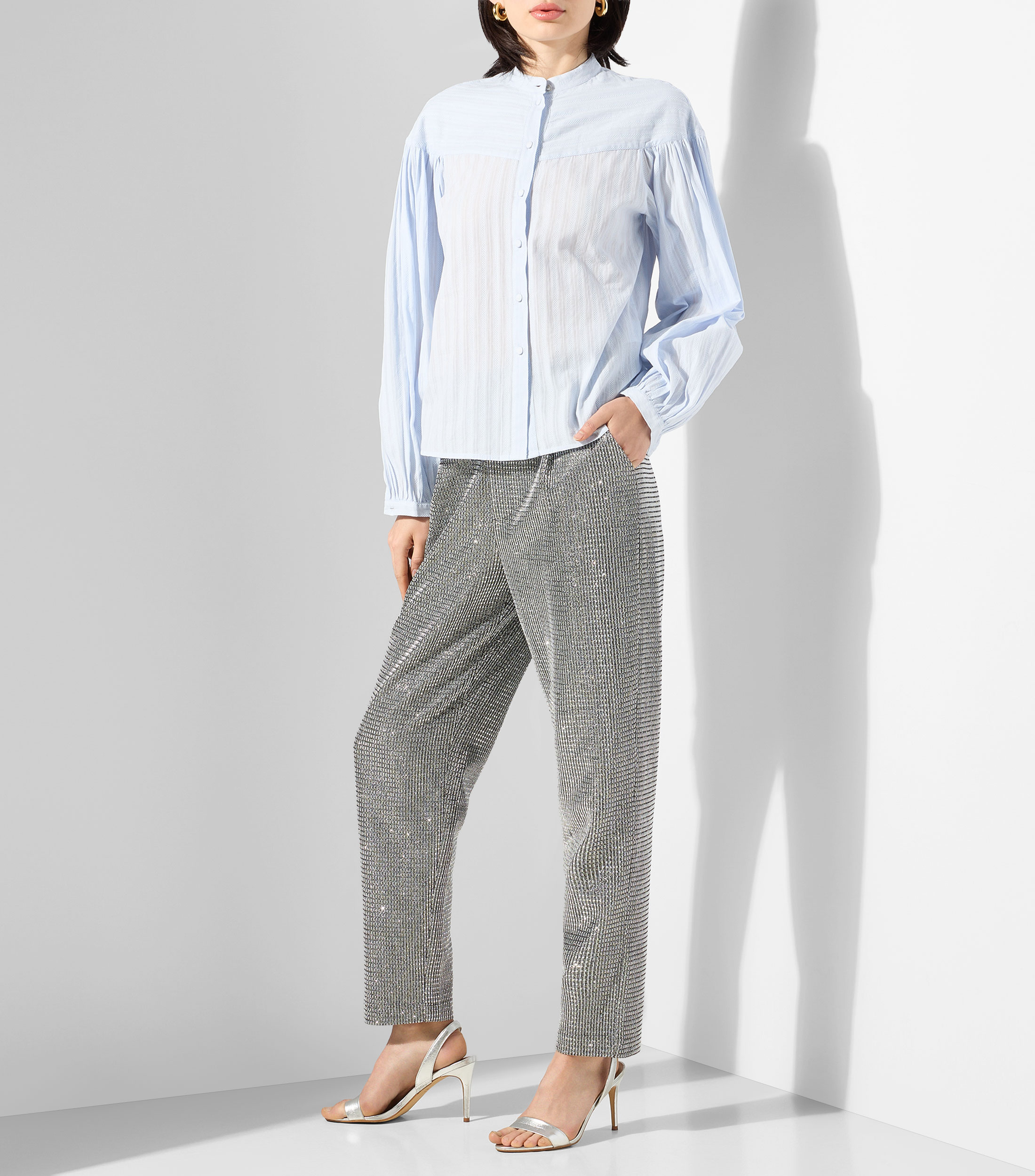 Blusa fantasía manga larga Mujer
